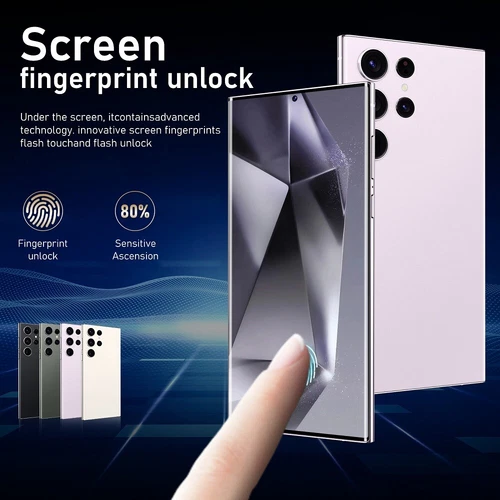 Nuovo smartphone Android 13 ultra sbloccato S24 doppia SIM 5G cellulare regalo - Foto 9 di 23