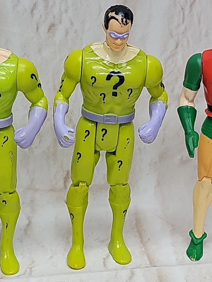 Lote De 4 Figura De Colección Años 80 DC Comics Super Heroes Penguin, Robin por Toy Biz Foto 4 de 4