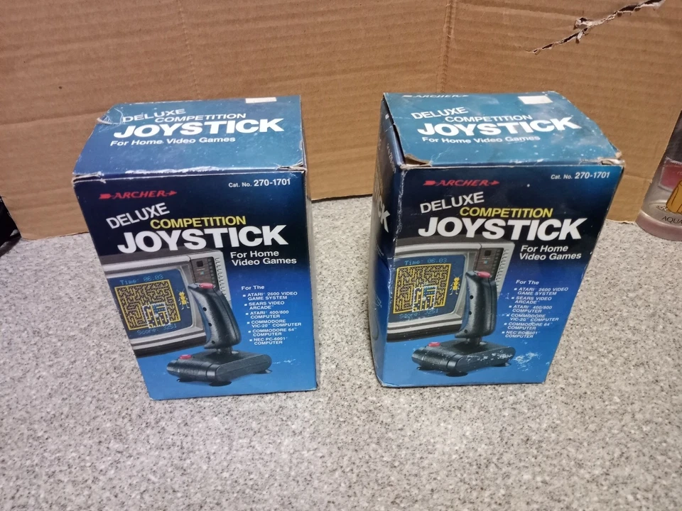 Two Archer Deluxe Competition Joystick Controller Atari & Commodore in new Box - Image 2 of 4