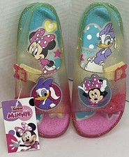 Disney Junior Girl Childrens Sz 12 Minnie-Mouse Daisy-Duck Jelly Sport Sandals