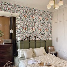 Wallpaper Multicolor Watercolor Floral Wall Sticker Peel and Stick 17.3"X120" N1