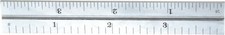 Starrett 4 Inch Long Blade, 4R Graduation Combination Square Blade Satin Chro...