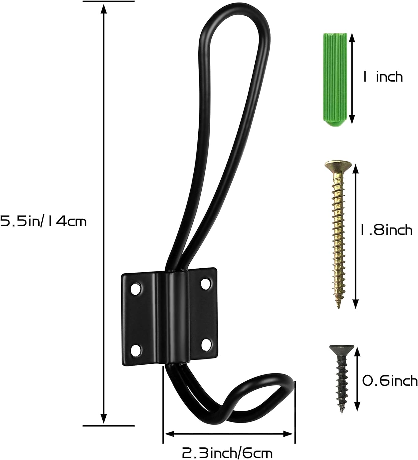 Solid Pine Wood Towel Rack Rustic Coat Rack Wall Mounted Coat Hook with