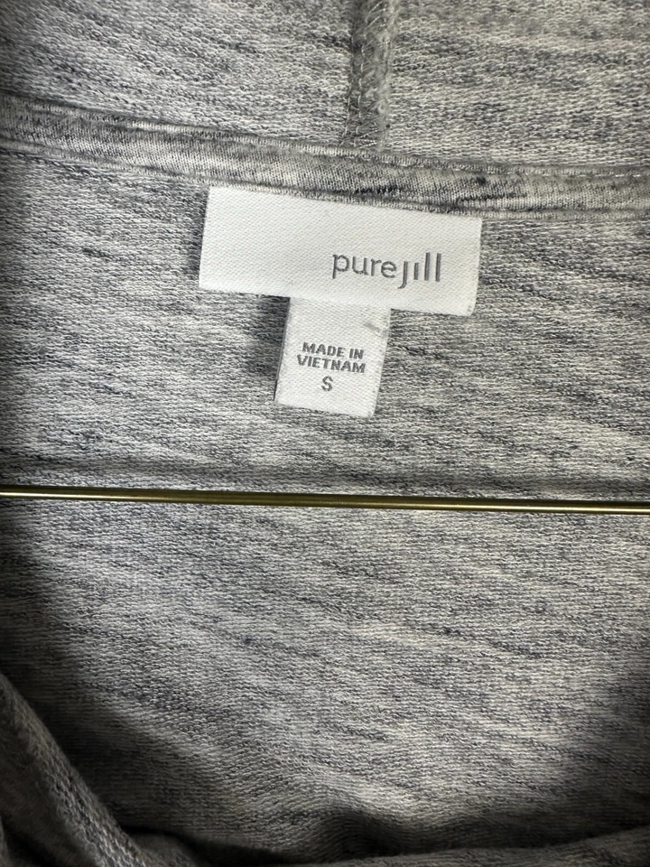Женский свитер J. Jill с длинным рукавом S серый асимметричный воротник-капот Pure Jill - Изображение 2 из 4