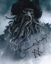 BILL NIGHY signed Autogramm 20x25cm PIRATES OF THE CARIBBEAN in Person autograph
