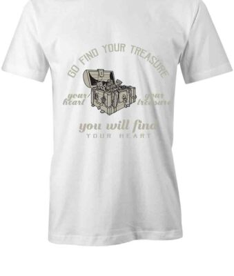 GO FIND YOUR TREASURE TShirt Tee Short-Sleeved Cotton CLOTHING S1WSA173