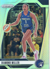 2024 Panini Prizm WNBA Silver Parallel NO.63 Diamond Miller, Minnesota Lynx