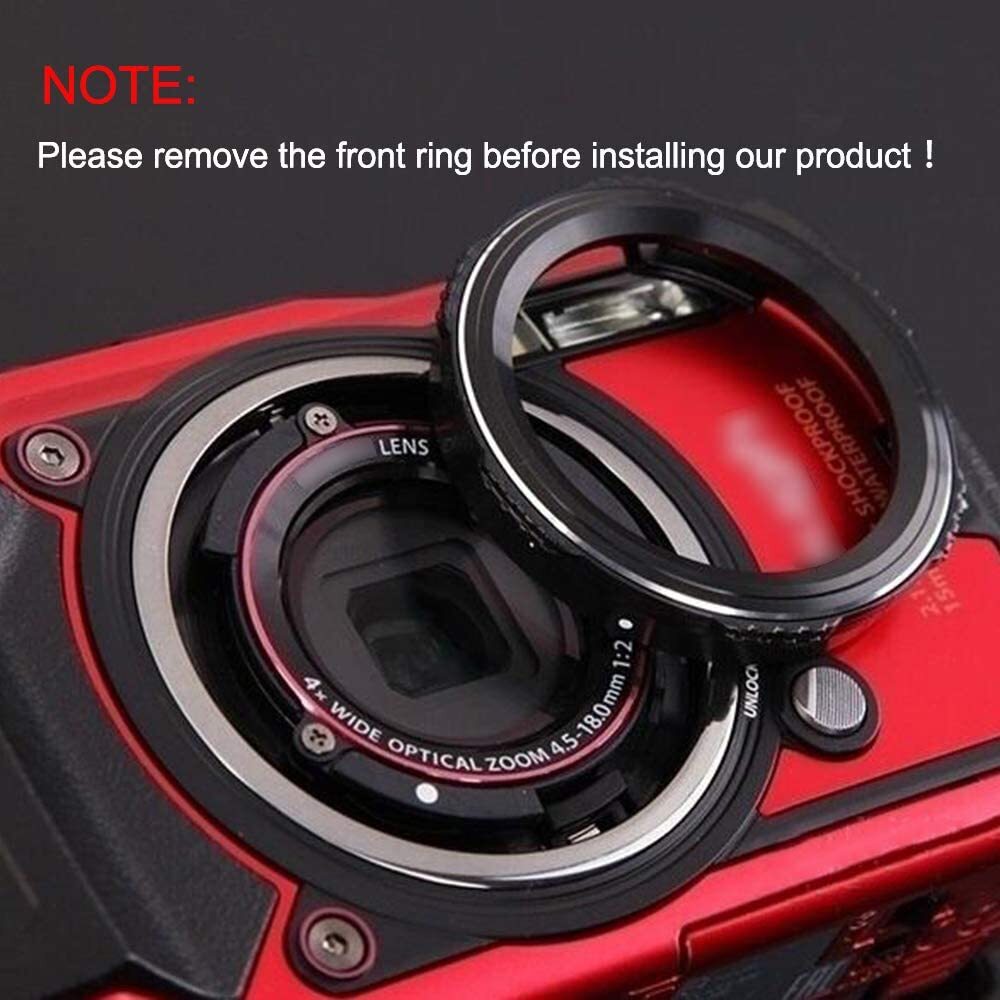 LB T01 Rotates Open Close Lens Cap for Olympus TG 6 and TG 5 Camera