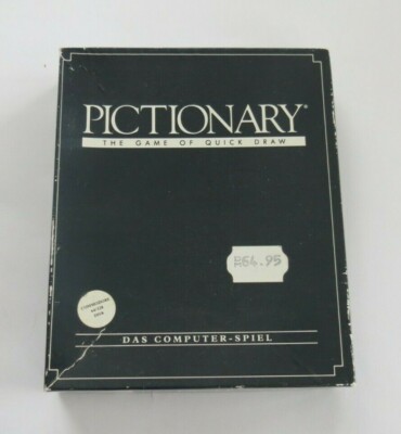 Commodore C 64 128 Disk Software Computer Spiel GAME Pictionary Vintage CIB