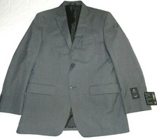 HAGGAR suit Jacket size 40R gray pinstriped "suit up" system 180 NEW hh65