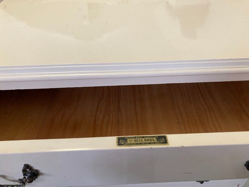 DRESSING TABLE TALLBOY BEDHEAD BEDROOM SUITE BELL BROTHERS - Picture 5 of 7