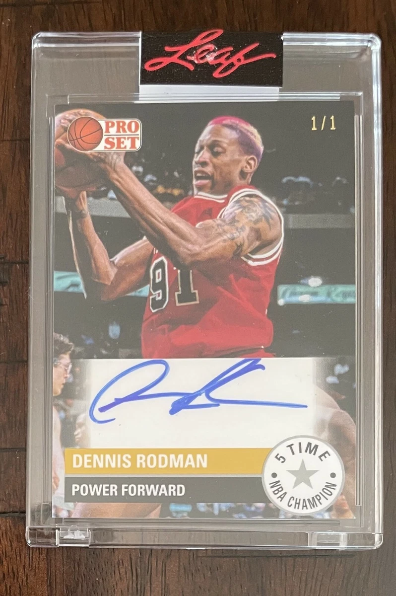 2021 Leaf Pro Set DENNIS RODMAN GOLD AUTO Autograph 5 Time NBA Champion TRUE 1/1