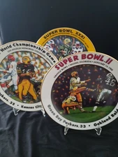 Packers Limited Edition Super Bowl Collector Plates all #1 Set of 3