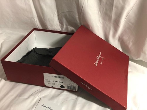 Authentic Salvatore Ferragamo Empty Shoes Gift Box Red 12" x 12.5" x 4.5" - Picture 6 of 10