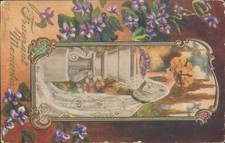Fragrent mementos floral lady over sundail 