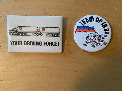 CHEVRON TEAM UP IN 89' & YOUR DRIVING FORCE BUTTONS