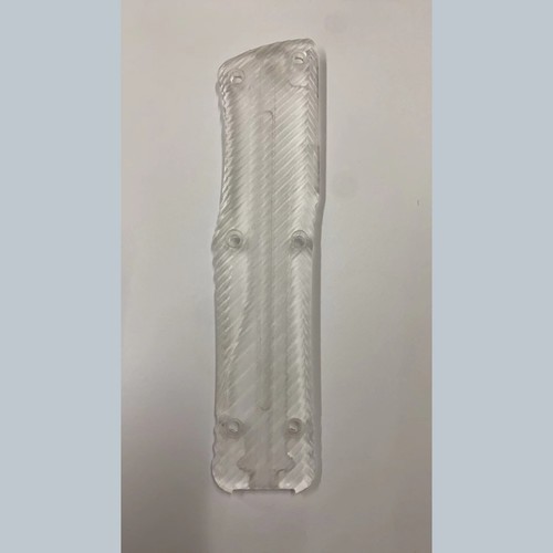 Transparent Acrylic Twill Handle Scales for MT Combat Troodon