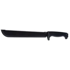 SOG SOGfari 13"" Machete MC01-N - Hardcased Black Blade w/Saw Back, Rubber
