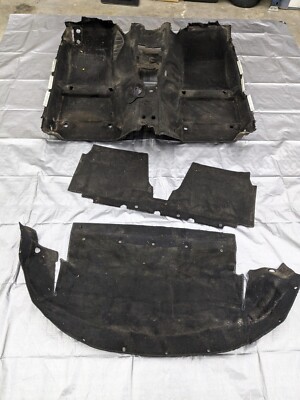 90-93 MAZDA MX-5 MIATA OEM CARPET SET 2 PIECES BLACK 92NAUC