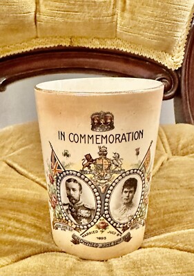Devon Ware S.F & Co. King George V und Queen Mary Krönung Tasse 1911 kanadisch?