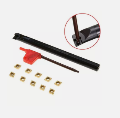 4-Piece CNC Lathe Tool Holder Set With CCMT060204 Carbide Inserts