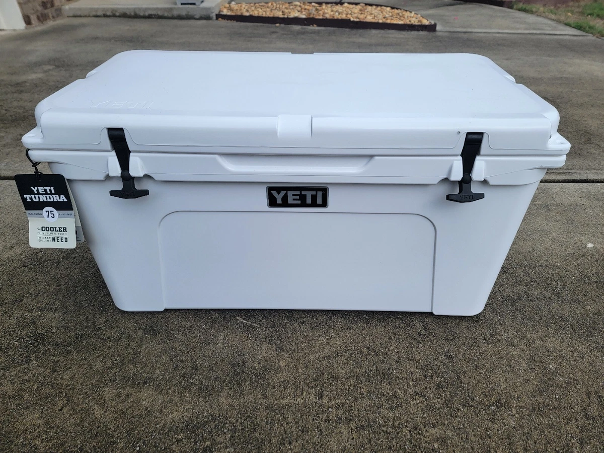 YETI Tundra 75 Insulated Chest Cooler, White in the Portable Coolers  department at