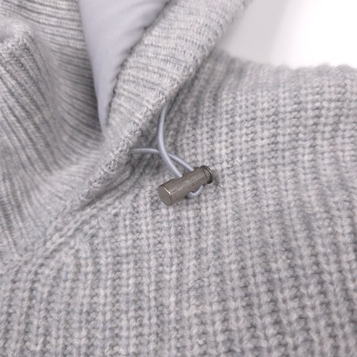 $698 Bloomingdales Wool & Cashmere Zip Front Filled Knit Jacket Mens Size 2XL - Picture 6 of 15