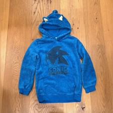 Kids H M Sonic the Hedgehog Fleece Hoodies Size 8