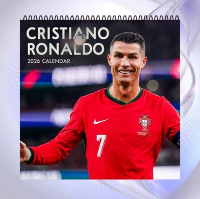 EVERBLOOMCREATIONS Cristiano Ronaldo 2026 Calendar, Soccer Legend Wall Calendar, CR7 Fan Gift