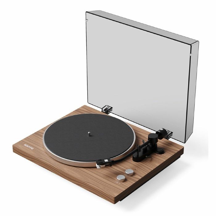 Kanto Audio Obi3 G2 Belt Drive Bluetooth Turntable - Walnut, Brown - Image 2