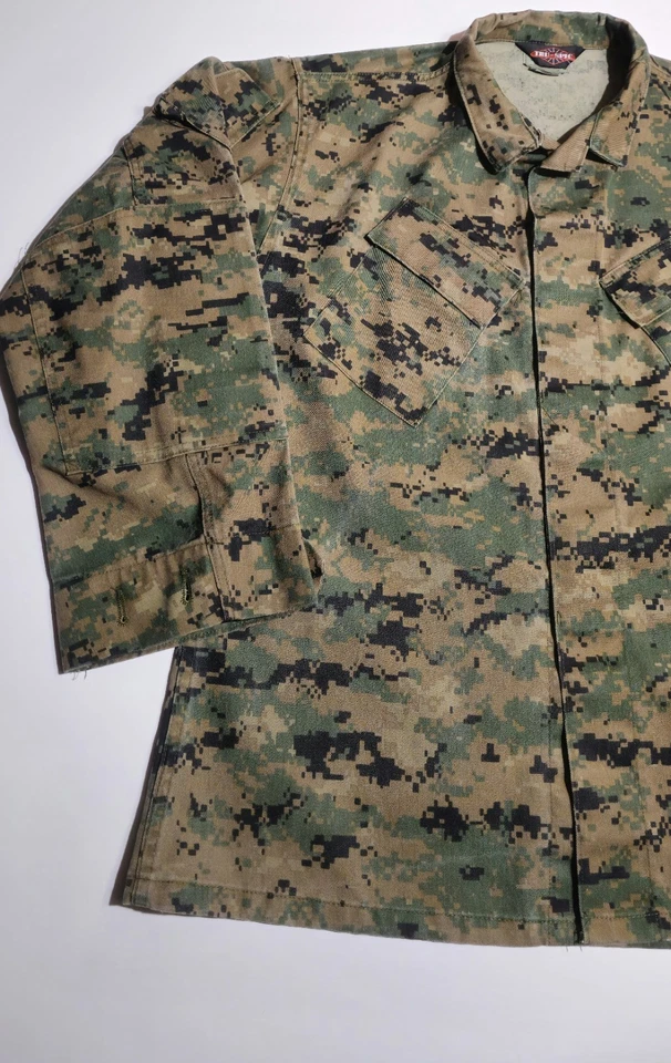 Abrigo Tru Spec BDU Para Hombre Grande Desierto Digital Camuflaje Chaqueta de Campo Botón  Foto 3 de 4