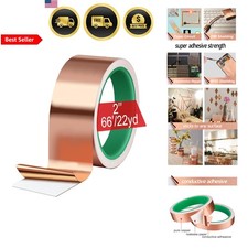 Copper Tape for Slugs Snails Electronics Shielding Guitar 2in 66ft