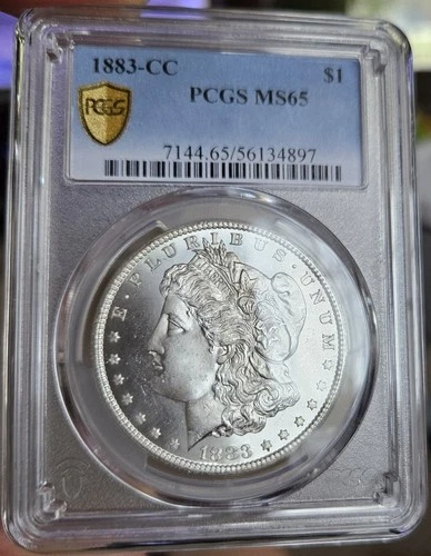 1883-CC Morgan Dollar - PCGS MS-65 - Blast White Amazing Coin