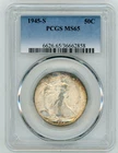 1945-S WALKING LIBERTY HALF DOLLAR PCGS MS65