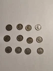 mercury dimes lot of 12