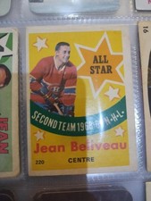 jean beliveau hockey card