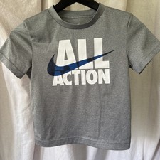 Nike Boys 7 Gray ALL ACTION Dri-Fit