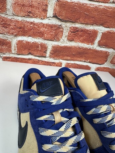 Nike Dunk Low LX Entrenadores Para Mujer Reino Unido Talla 7.5 Gamuza Cuero Azul Beige Premium - Imagen 7 de 10