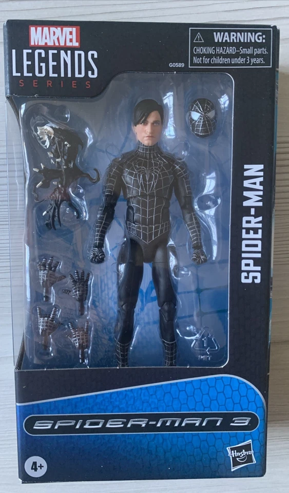 Marvel Legends - Tobey Maguire Spider-Man 3 (traje simbionte) Foto 2 de 4