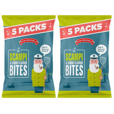 10 x Pub Original Scampi & Lemon Bites Bags - Nostalgic Scampi Bites