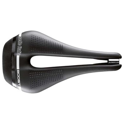 Selle Italia Novus Boost Superflow Bike Saddle 256 x 135mm - Black 080A302IKC002