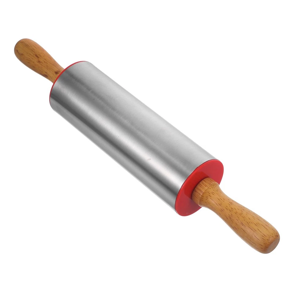 Mattarello in acciaio Stianless, bastoncini di pelle per gnocchi di - Immagine 3 di 4