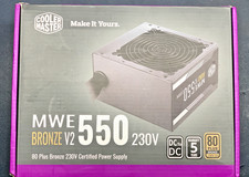 COOLER MASTER MWE 550 Bronze V2 80 PLUS 550W PSU 230V POWER SUPPLY 