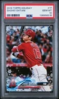 SHOHEI OHTANI 2018 TOPPS HOLIDAY #17 ROOKIE RC 🔥 PSA 10 💎 GEM MINT 📈 MVP 🐐