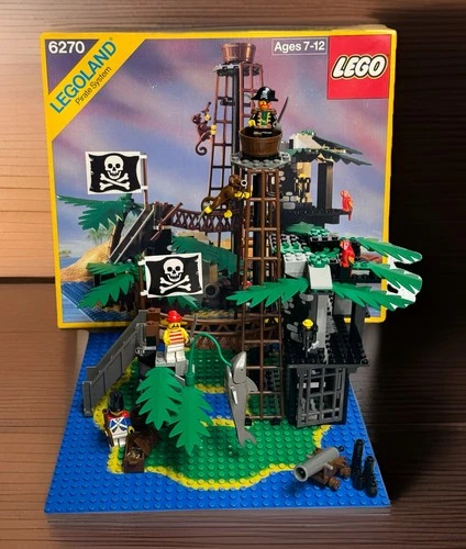 Legoland Pirate System Forbidden Island Vintage Lego Set Missing Figure & Boat