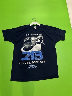 Vintage 90s Rap Tee 213 The Game Don t Wait Tee Navy Size XXL