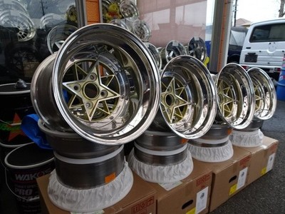 JDM Star Shark Real 3P 14x10.0j 114.3x4H New 2 pair AE86 Hakoska