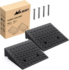 Heavy Duty Rubber Threshold Ramp, 5 Inches Rise Height 7000lbs Load Capacity