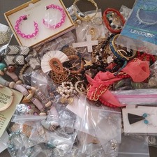 6 LBS Lot Costume Fashion Jewelry Mostly WEARABLE Vintage to Now