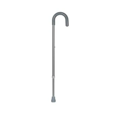 McKesson Chrome Aluminum Round Handle Cane 29.75 to 38.75" Height